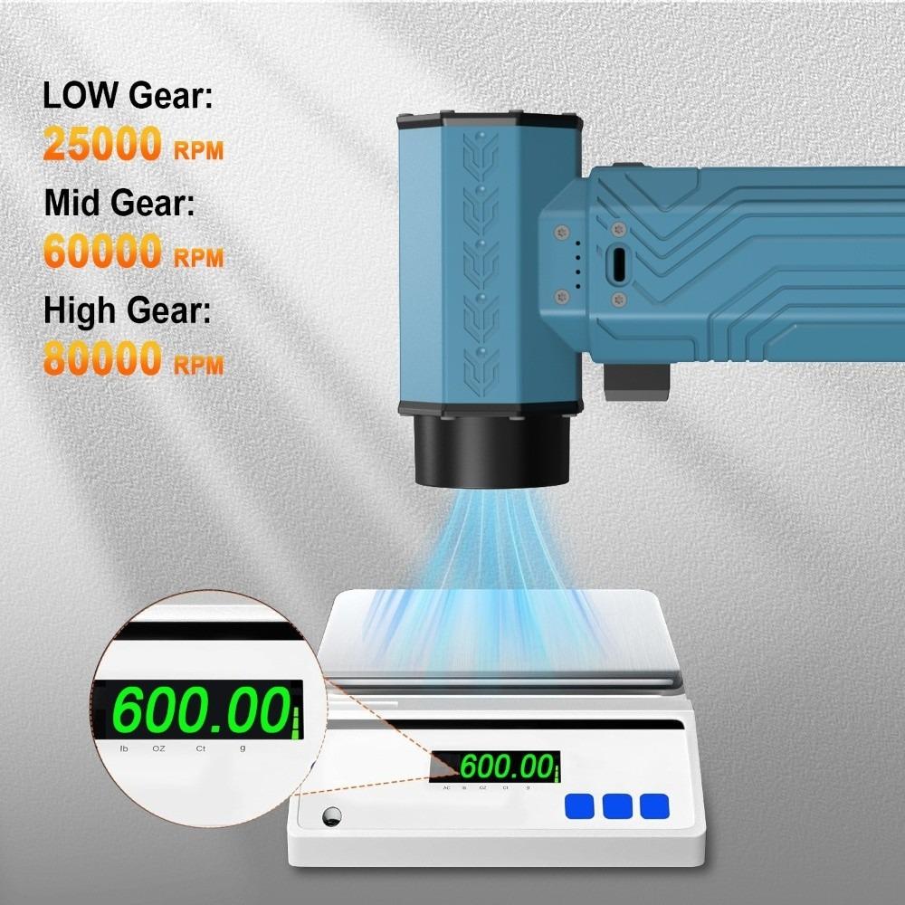 Adjustable Wind Speed Turbo Jet Fan Max.600g Thrust Car Dust Dryer New Electric Air Blower