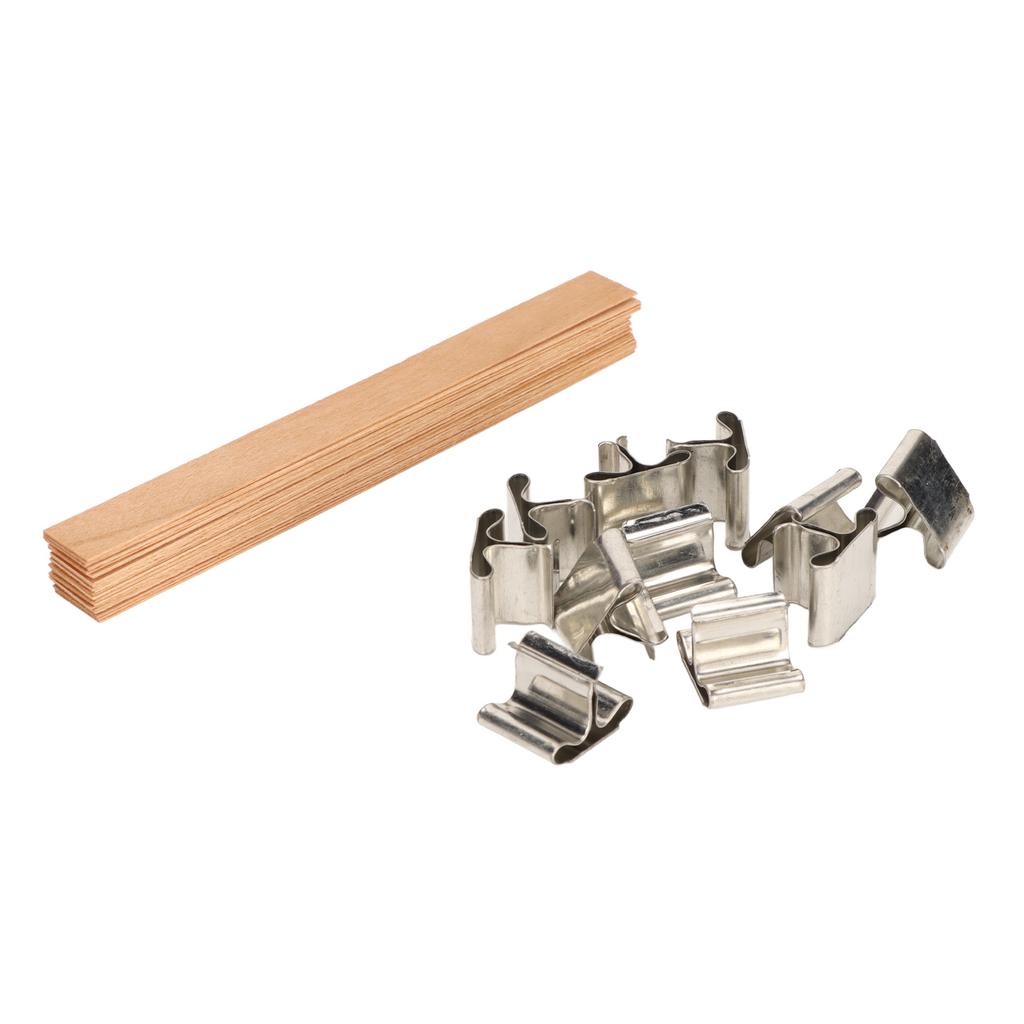 33 шт. деревянные фитили для свечей, ручная работа, разлагаемые экологически чистые бездымные фитили для свечей с основанием для D