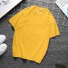 Zirunking Long-staple Cotton Short-sleeved T-shirt Unisex Top Youth Casual Solid Color Loose Round Neck Half-sleeved Top CHANGRONG