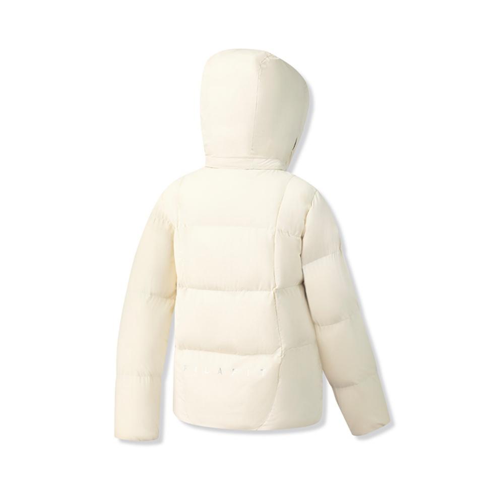 Fila Фитнес Минимализм Личность Модный Тренд Спорт Повседневный Удобный Универсальный Теплый Пуховик из Гусиного Пуха Женская верхняя одежда Белый A11W541905FIV