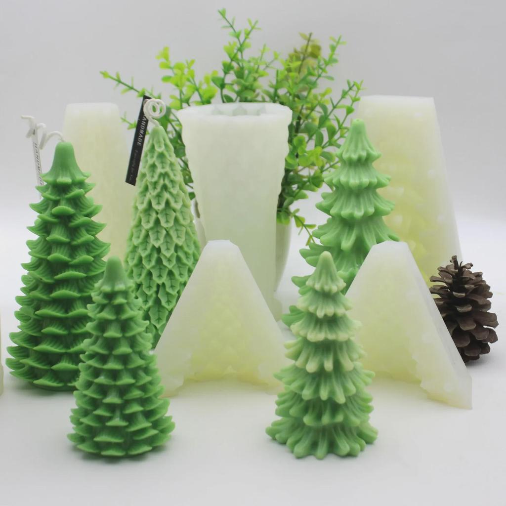 3D Christmas Tree Silicone Mold for Candles and Aromatherapy