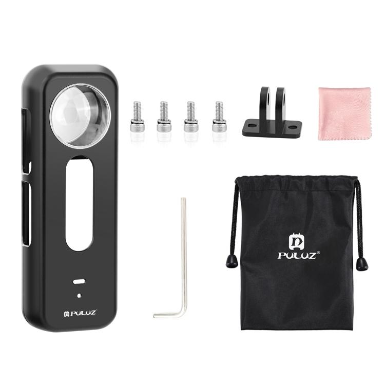 Для Insta360 X4 PULUZ металлическая защитная клетка корпус корпуса с защитой объектива (черный)