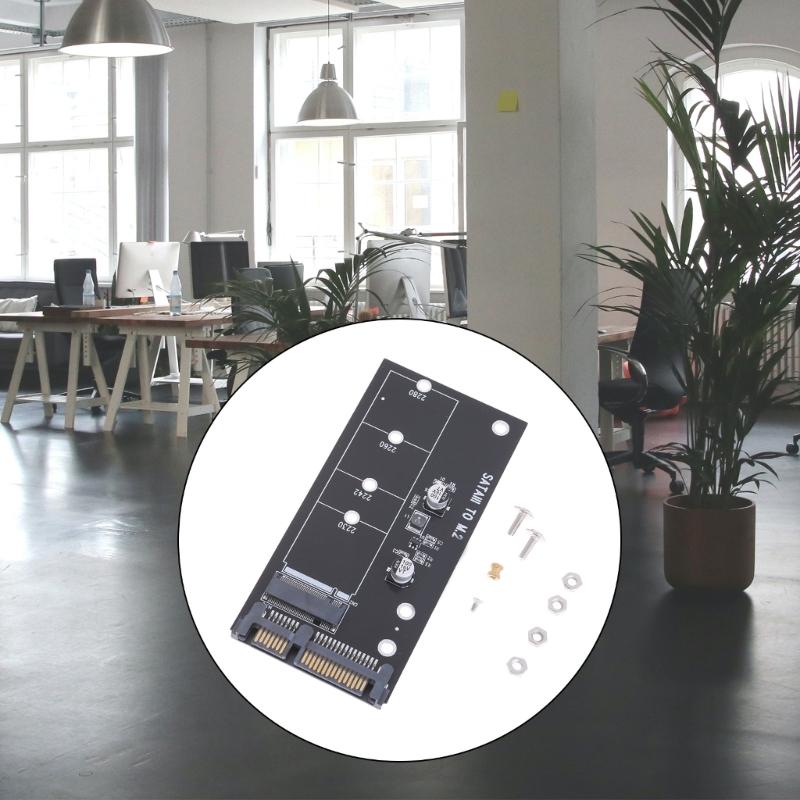 Convenient M.2 To SATA3 Adapters Card Highly Efficiency SATA M.2 SSD Convert Adapters Card Experience Fast Performances