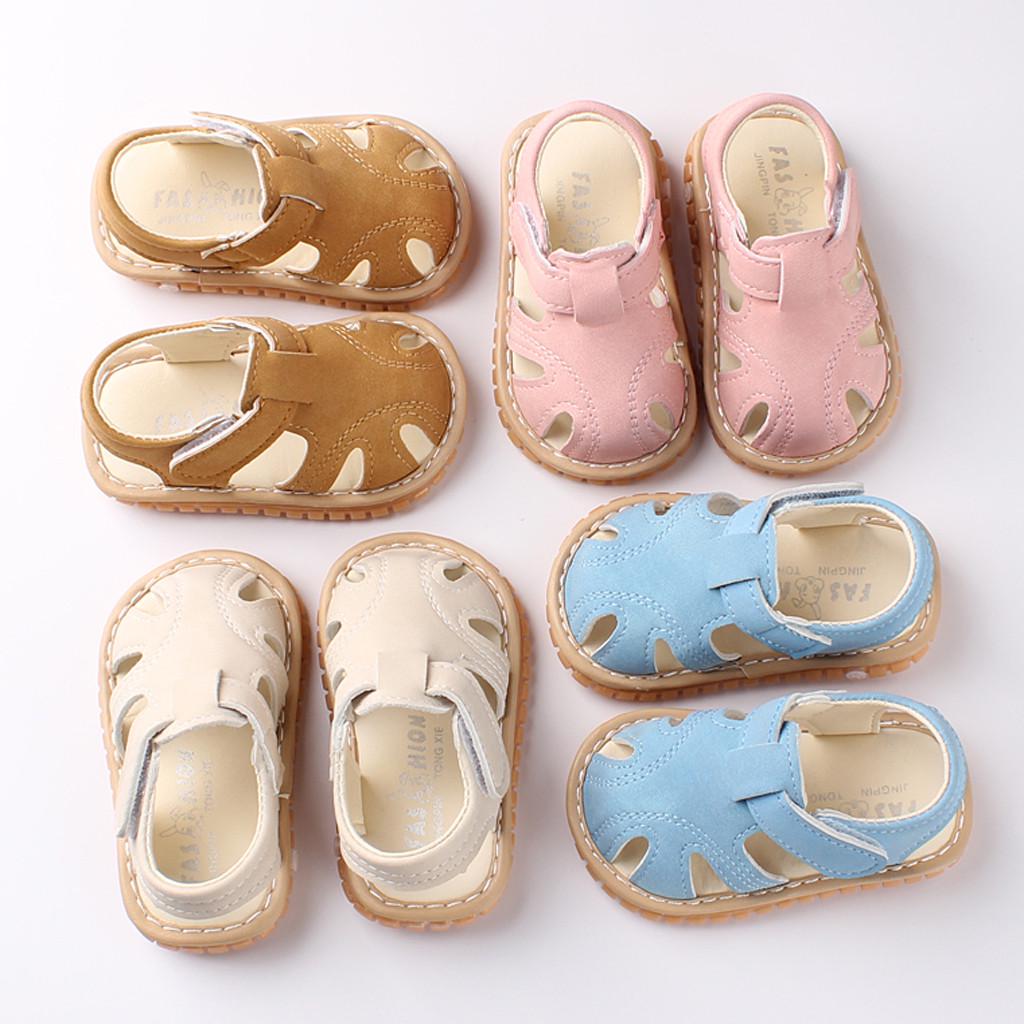 Newborn Baby Girls Boys Roman Shoes Sandals First Walkers Soft Sole Shoes