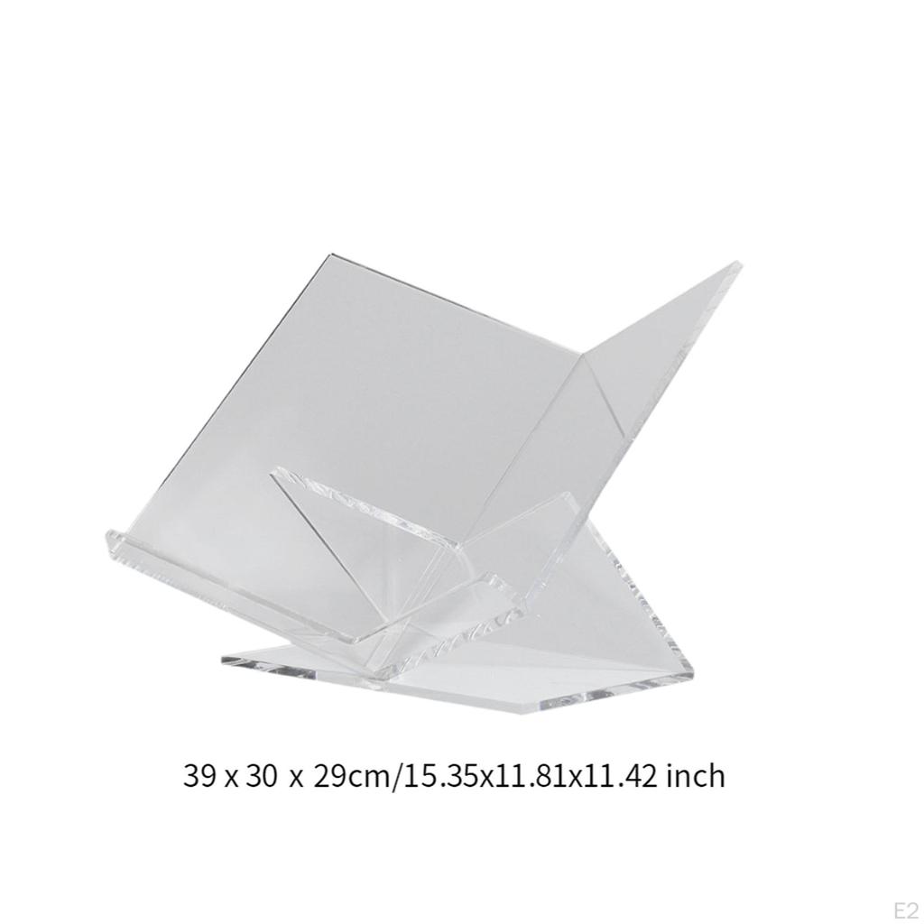 Акриловый держатель для книг, открытая подставка для книг, декор для чтения, журналов, подставка для учебного стола