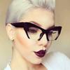 Luxurious Cat Eye Glasses Women Men Transparent Eyewear Brand Designer Lovely Clear Eyeglasses Fashion Optical Frame Oculos