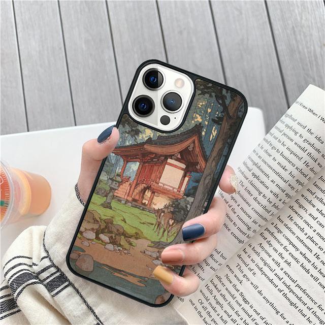 Ukiyo e Japanese Art Coque Shell For iPhone 17 Air 15 16e 14 13 12 Pro Max 11 Pro Max Plus Phone Case Cover