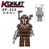 KT1041 Movie Series Bounty Hunter Single Pack Building Block Figure Toy Bagged Set for Kids