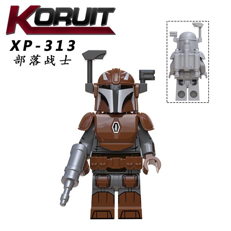 KT1041 Movie Series Bounty Hunter Single Pack Building Block Figure Toy Bagged Set for Kids