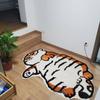 Thick Furry Carpets Cartoon Entrance Mat Toilet Mat Tiger Carpet  Living Room