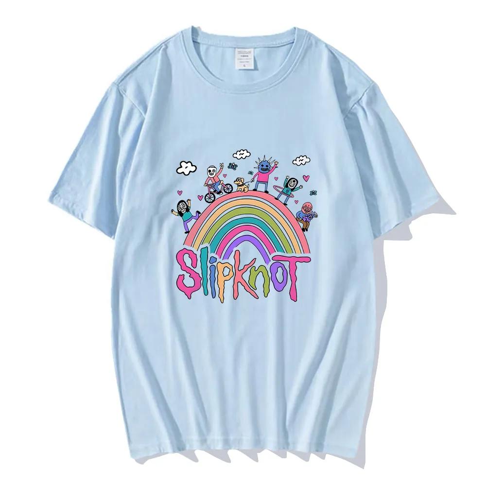 Футболки Heavy Mental Music Band с коротким рукавом из хлопка, весна-лето, высококачественная мягкая удобная футболка, повседневная мужская футболка