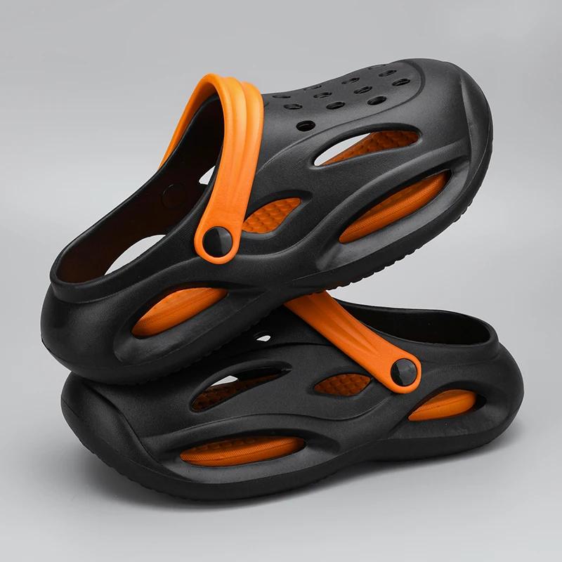 Sandals for Men Summer Clogs Non-slip Thick-soled Casual Shoes Outdoor Beach Soft-soled Slippers Men's EVA Slippers Zapatillas