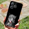 Для Realme C61 4G Чехол Модный Мультяшный Черный Силиконовый Мягкий ТПУ Задняя Крышка Для Oppo Realme C63 Защитные Fundas Coque Чехлы