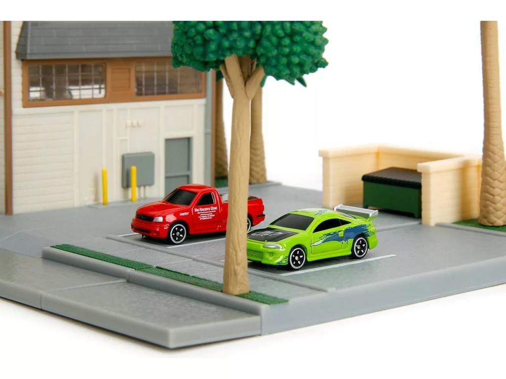 JADA TOYS Nano Fast Furious Рыночная кафе Диорама Ford Mitsubishi Eclipse Fast Furious Миникар 34914 & & F-150 / & [Б/У]