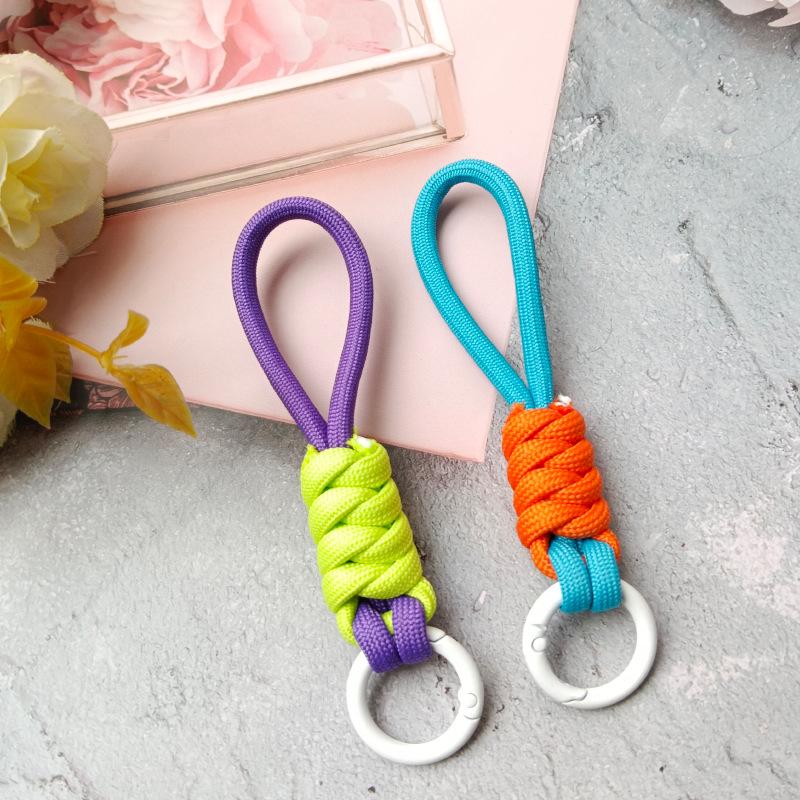 Брелок для ключей, крепкий ремешок для ключей, плетеный зонт, веревка для подвешивания, аксессуары для сотовых телефонов, цепочка для подвешивания