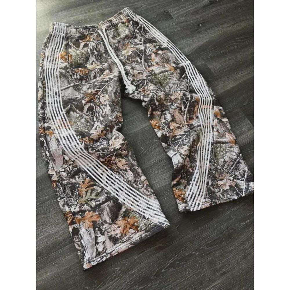 RogueWave Яркие Уличные Хип-Хоп Спортивные Штаны Y2K Харадзюку Ретро Широкие Брюки Американская Оверсайз Мода Свободные и Универсальные Повседневные