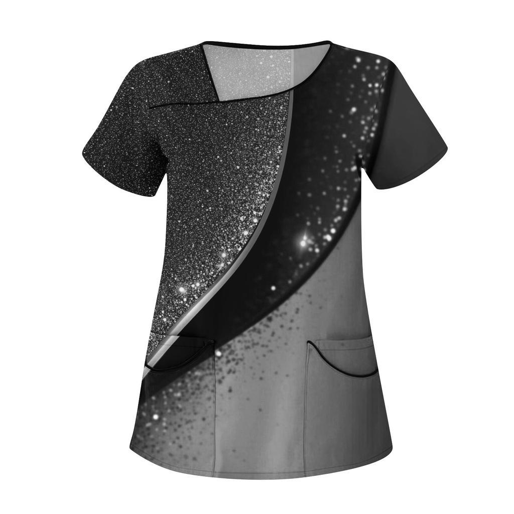 Женская мода цветочный принт короткий рукав комбинезон с карманами топы одежда