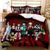Anime My Hero Academia Printed Bedding Collection Cartoon Duvet Covers Pillowcases Comforter Bedding Collection Bedclothes With Bed Linen