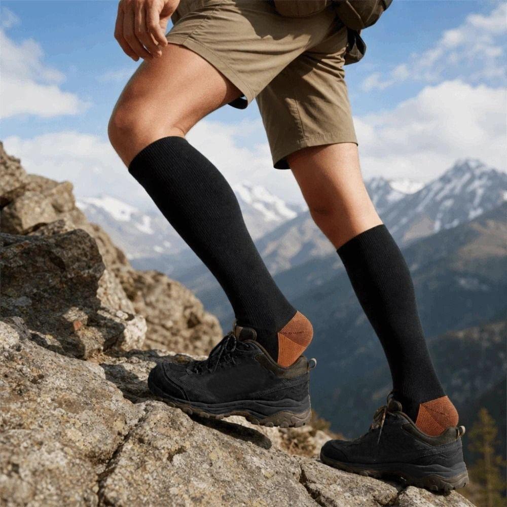 Breathable Men Calf Stockings Elastic Sports Socks Simple Compression Socks Flight