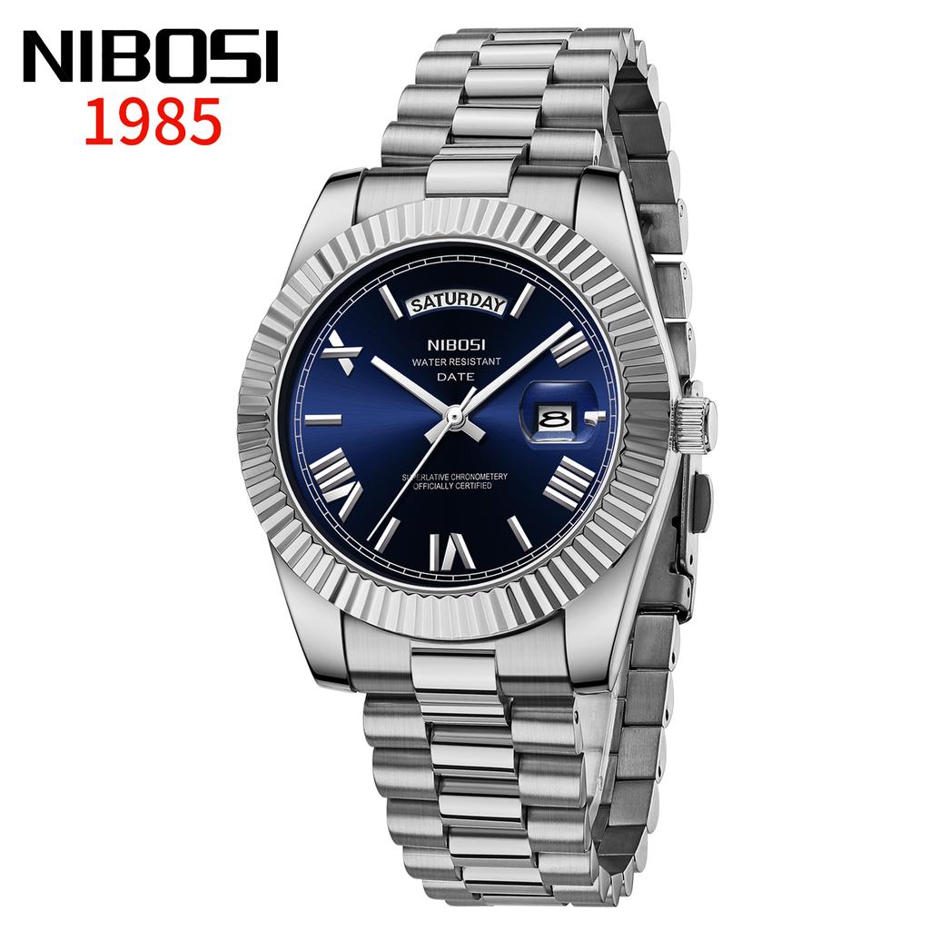 Luxury Golden Red Quartz Watch for Men Stainless Steel Waterproof Luminous Date Week Fashion Men Watches Reloj Hombre