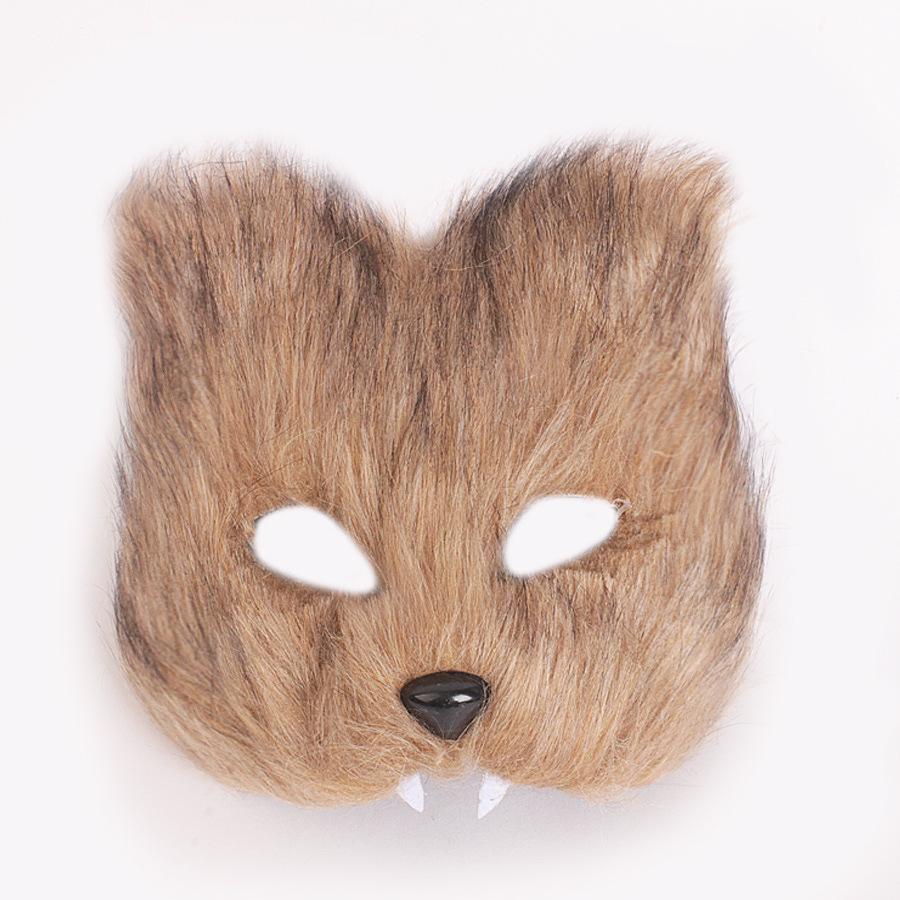 Cross-Border Halloween Fox Costume Set: Mask, Gloves, Plush Tail, Cosplay Accessories