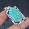 Amazonite Gemstone Handmade 925 Sterling Silver Jewelry Gift Pendant 2.05" f1P75