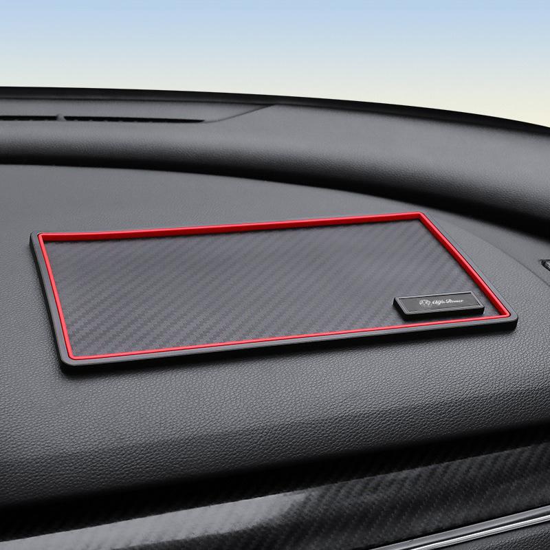 XTXG4 Car Anti-skid pad Dashboard Phone anti-slip Storage Mat Accessory For Alfa Romeo Giulietta GT 159 147 156 Mito Giulia F1 Stelvio