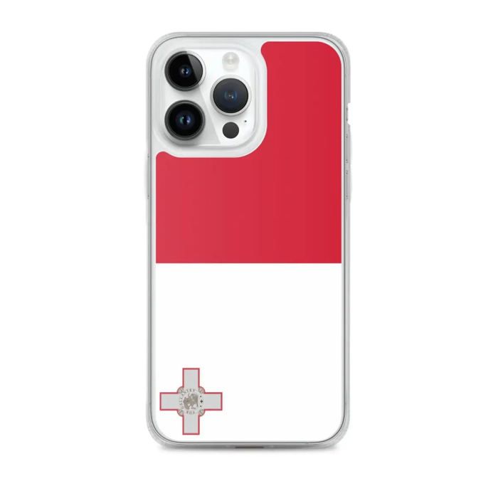 Coque Télephone Drapeau Malte - iPhone 14 Pro Max