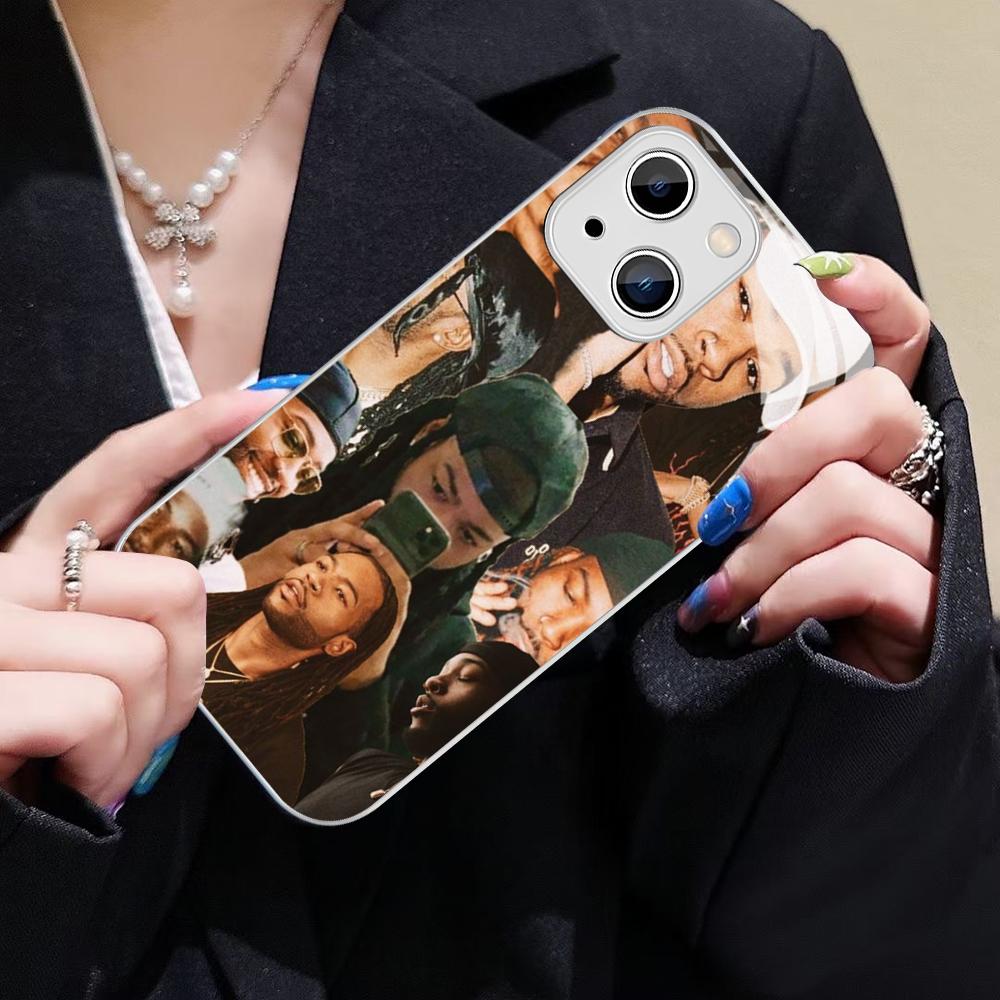 P-Partynextdoor Rapper Phone Case For IPhone 14 13 12 Mini 11 Pro XS Max X XR 14 Plus Tempered Glass Cover