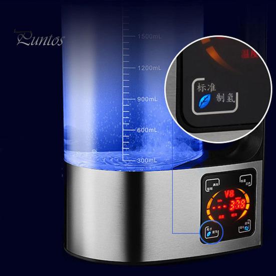 Генератор водородной воды на 2000 мл с подогревом при постоянной температуре, вилка стандарта США, чайник для приготовления водородной воды, уменьшающий воспаление