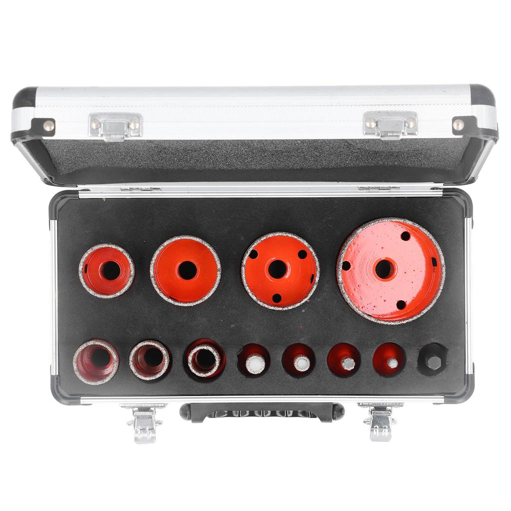 Комплект кольцевой пилы 68, 50, 45, 35, 28, 25, 20, 12, 10, 8, 6 мм, алмазный открыватель отверстий M14 с шестигранным хвостовиком для керамической плитки