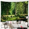 Natural Forest Trees Tapestry Fantasy Star Pendant Room Decoration Landscape Tapestry Bedroom Living Room Decoration