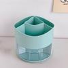 360 Degree Rotating Pen Holder Desk Organizer Pencil Cup with 4 Compartments Art Supply Storage Box for Office Home