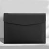 Large Capacity File Organiser Documents Pouches Magnetic Snap Closure Water Resistant Leather Document Folder For Office