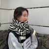 Winter Zebra Pattern Scarf Women'S Versatile Student Girl Korean Edition Fashion Waist Neck Thickened Warm Autumn/Winter Shawl