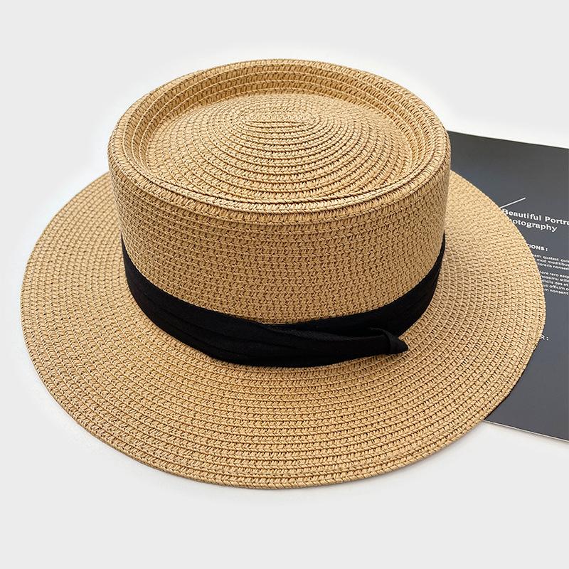 Seaside Beach Hat Lace Straw Hat Children Summer Visor Breathable Sunscreen Bucket Hat Vacation Style Straw Hat