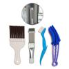Air Conditioning Fin Comb Brush Condenser Blade Cleaning Repair Tool Universal Radiator Cleaning Brush Tool Cleaner Kits