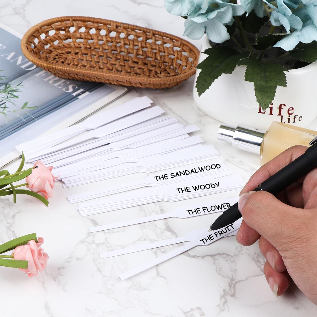 Tboxbo 600 Perfume Test Strips White Perfume Paper Strips Premium Fragrance Test