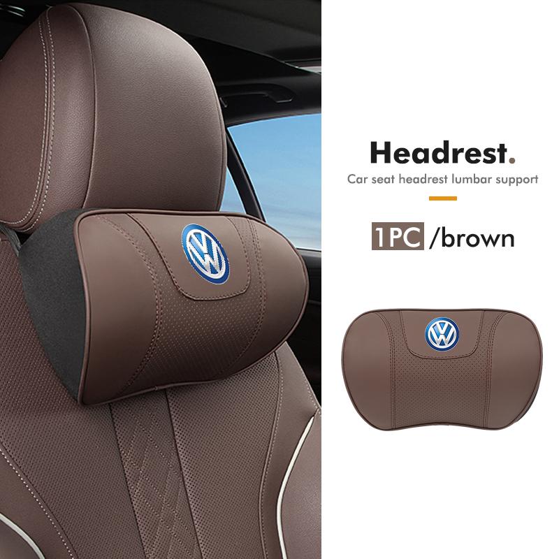 Hub Caps For Volkswagen VW Car Headrest Lumbar Support Memory Cotton Fatigue Relief Cushion Scirocco Jetta Beetle Golf 4 5 6 Pas