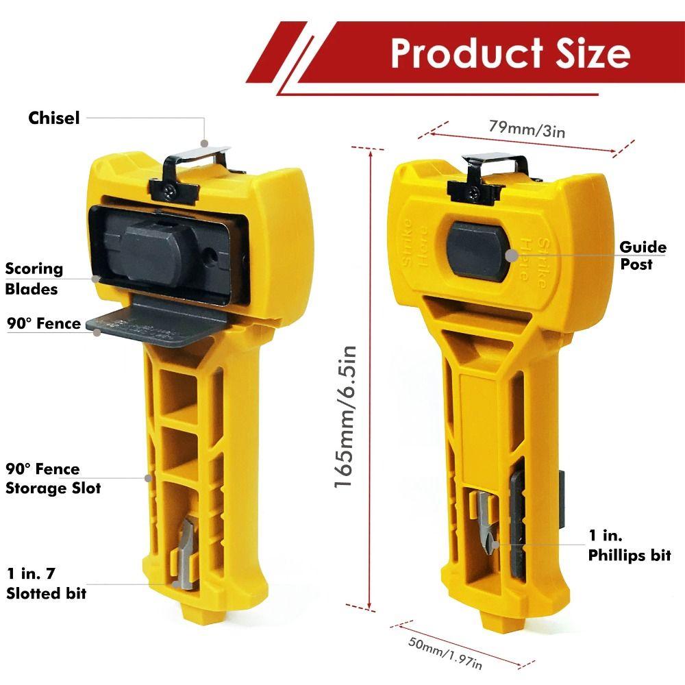 Accurate Scoring Door Mortise Tool Door Mount Door Installation Kit 1-3/8" or 1-3/4" Thick