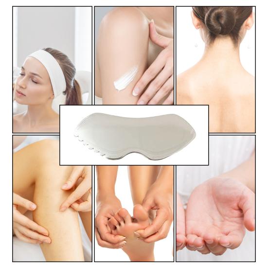 Инструмент Gua Sha, скребковая доска Gua из нержавеющей стали для лица, тела, миофасциальная массажная доска, устойчивый к ржавчине инструмент для подтяжки кожи для друзей семьи