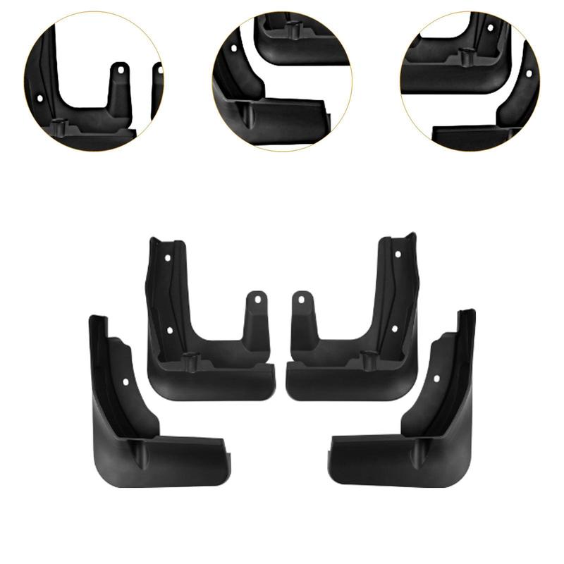4Pcs Car Wheel Mud Flaps Automotive Fender Front Rear Wheel Premium Practical