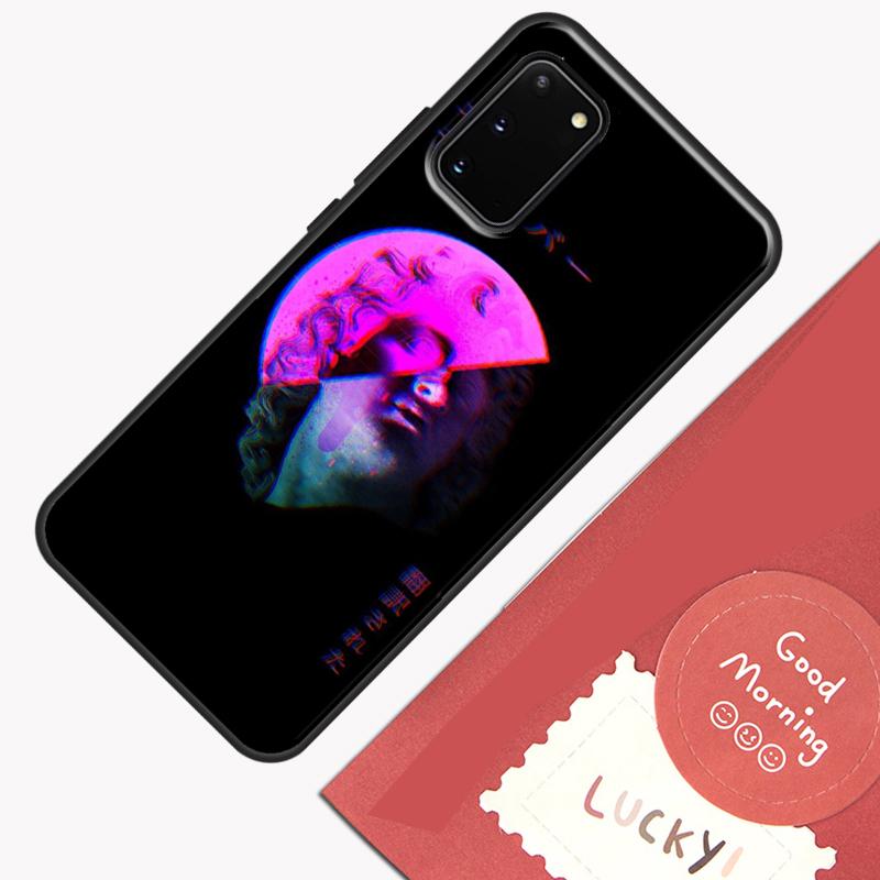 Vaporwave Greek Sculpture Phone Case For Samsung Galaxy S24 S26 Ultra S20 S21 S22 S23 S25 Plus S10 S25 FE Cover Shell