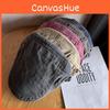 Washed Water Classic Cotton Beret Hat With Sunshade And Breathable Design