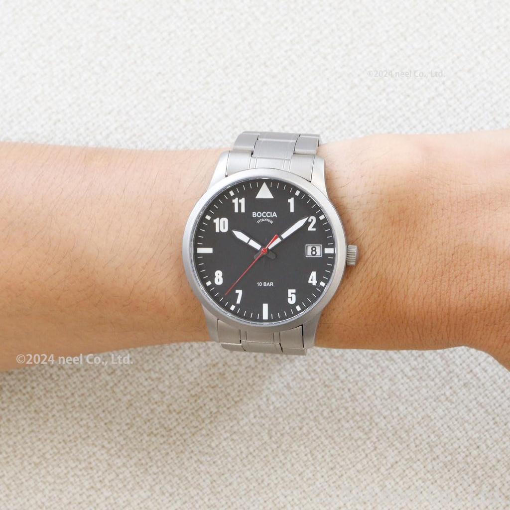 Boccia Titanium 3650-02 Men's Silver Watch