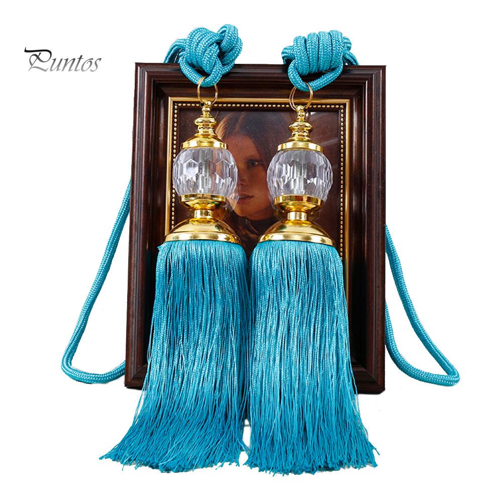 1 пара европейских искусственных хрустальных кисточек с бахромой для штор с подхватом на спине, оконные шторы, декор