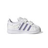 Adidas Детские кроссовки Superstar I Save The Bees White Cloud-White Magic-Lilac HP6219