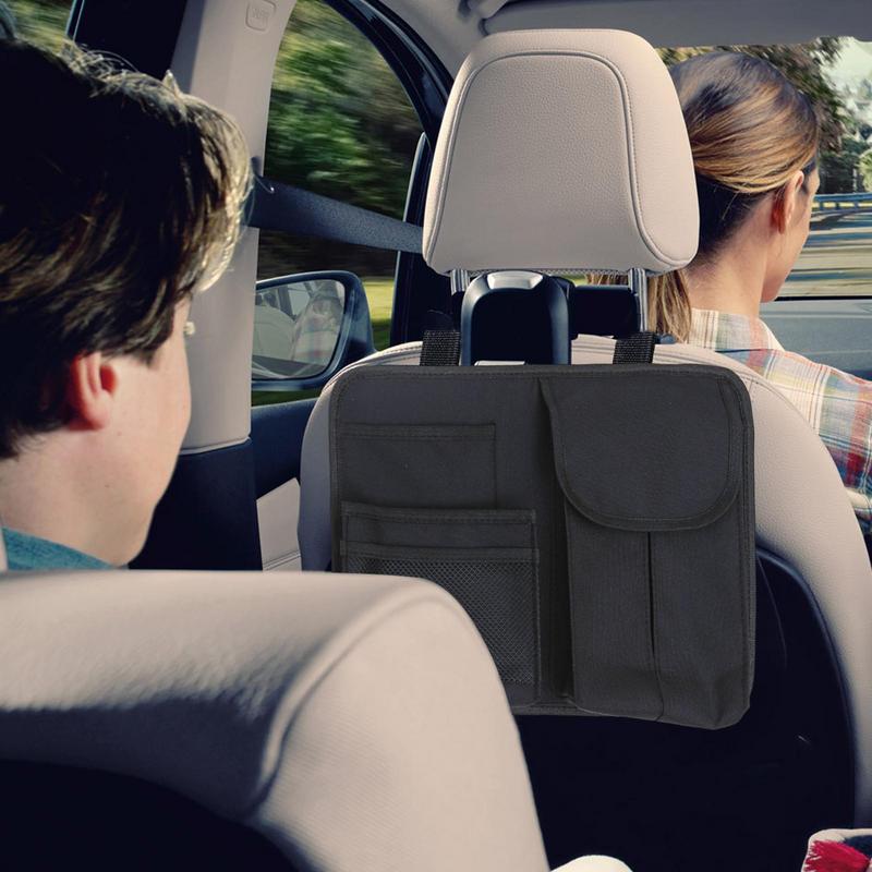 Seat Back Protectors Kick Mats Tear-Resistant Vehicle Organizers Multi-Functional Seat Back Protectors For Kids Travel
