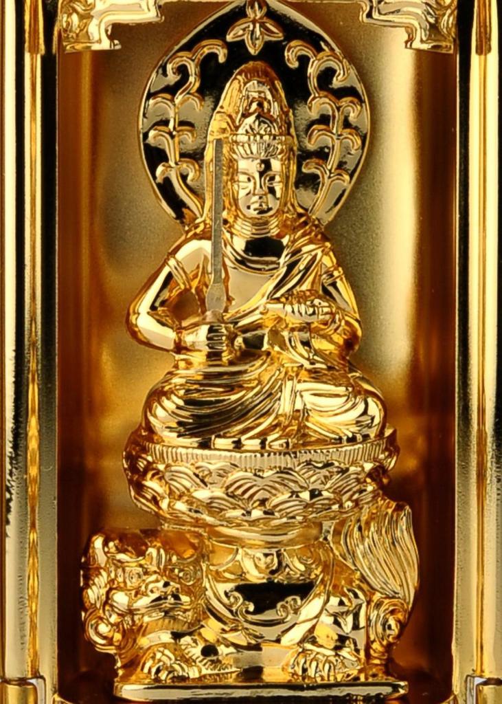 Статуя Будды Манджушри Бодхисаттва с Дзуси Буддист Кагеаки Ватанабэ Оригинал в год Зодиака хранитель основное изображение Зодиак Такаока бронза