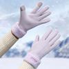 Thick Plush Gloves Touchscreen Cycling Mittens Fashion Driving Gloves  Running